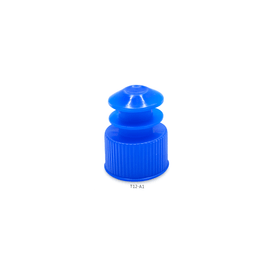 Tampa para Tubo de Ensaio 12mm Pressão Interna Azul – Pct c/ 1000 und