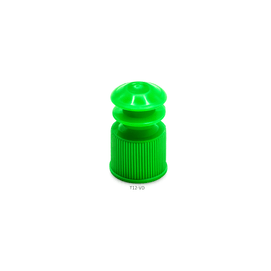 Tampa para Tubo de Ensaio 12mm Pressão Interna Verde – Pct c/ 1000 und