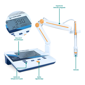 Master pH – Medidor Digital de pH com Compensação Automática de Temperatura